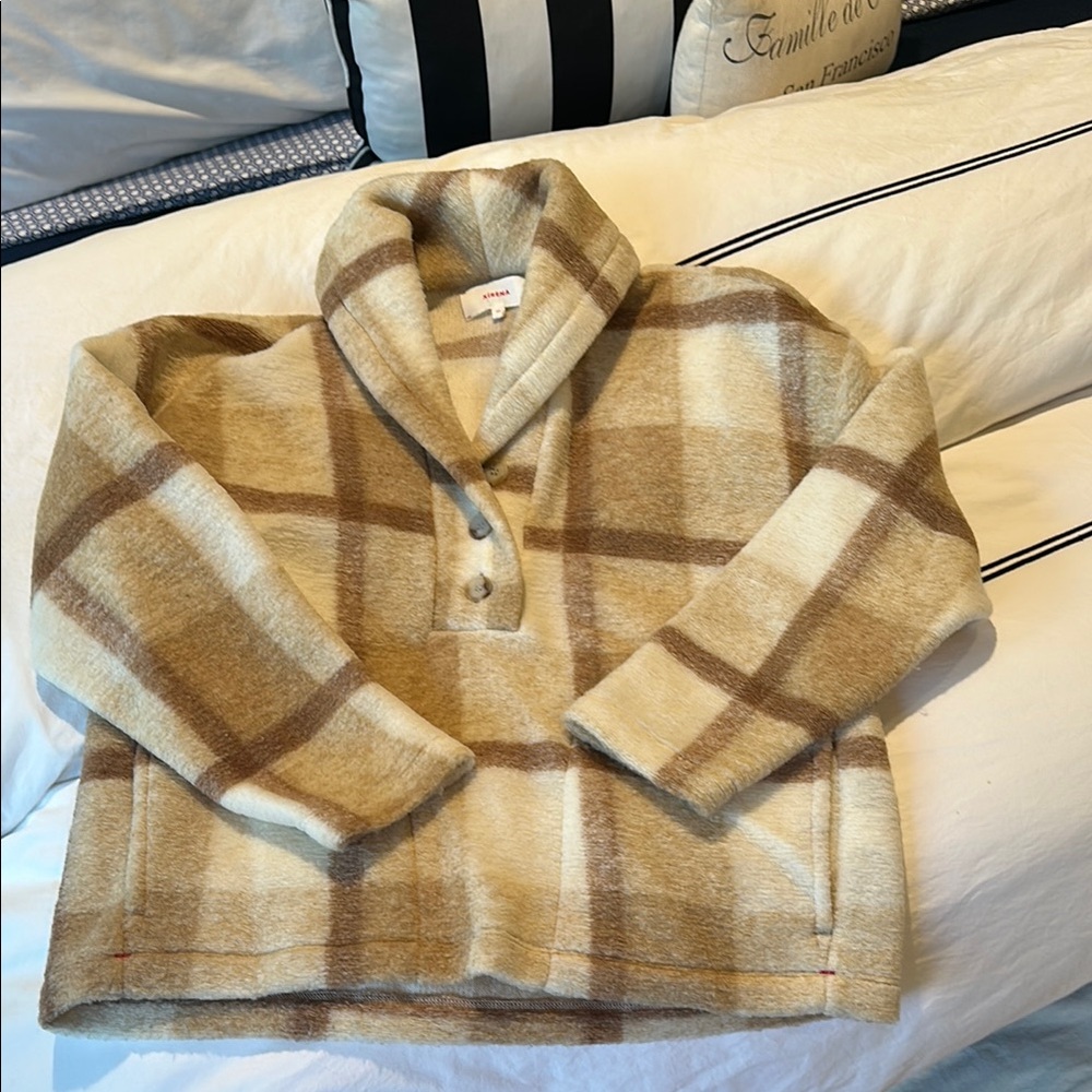 Xirena Cozy Plaid Pullover Sweater